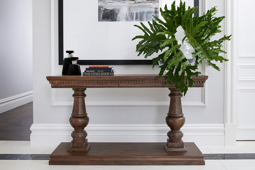 Louis Console Table - Walnut Grey