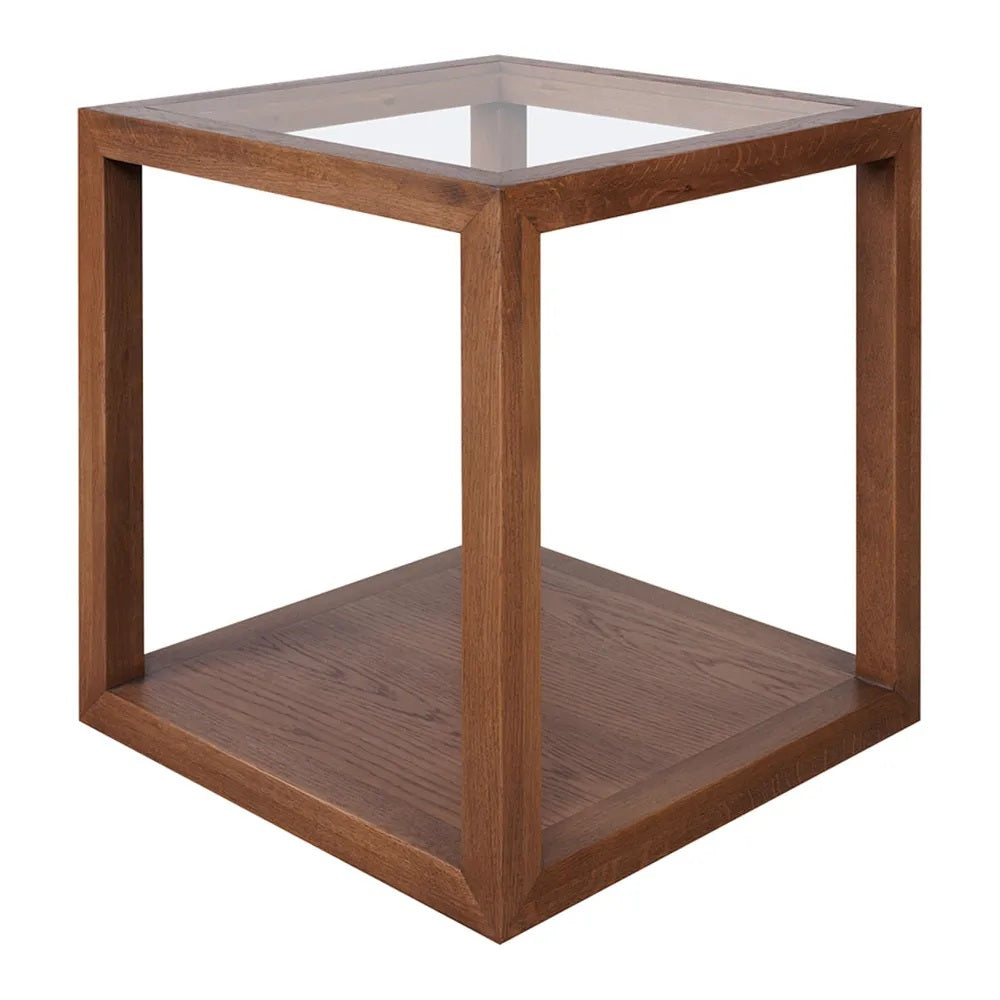 Lugano Square Medium Side Table - Walnut