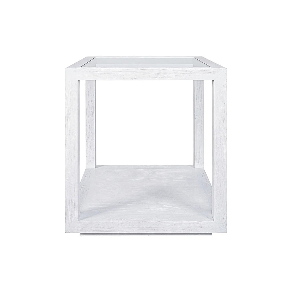 Lugano Square Large Side Table - White