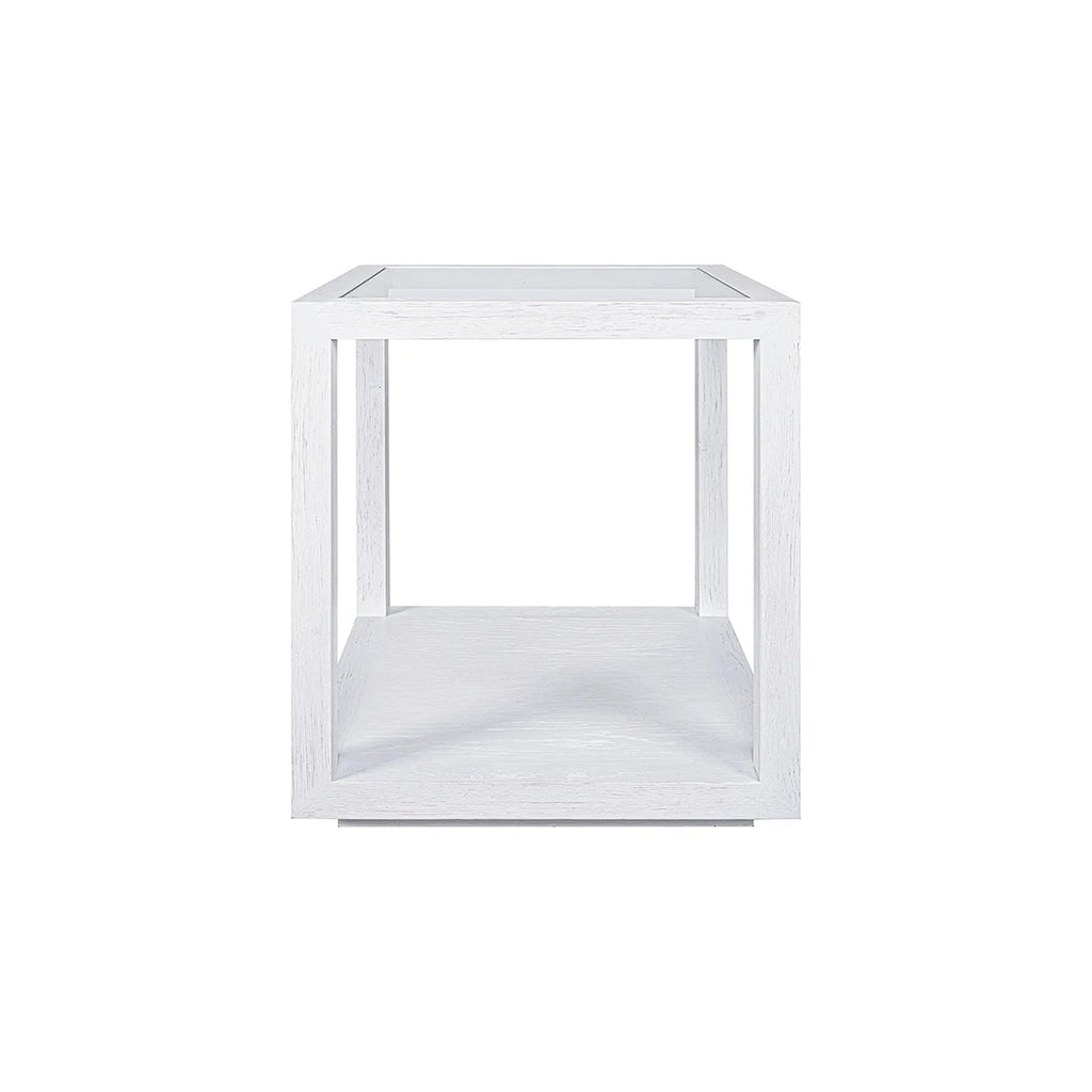 Lugano Square Medium Side Table - White