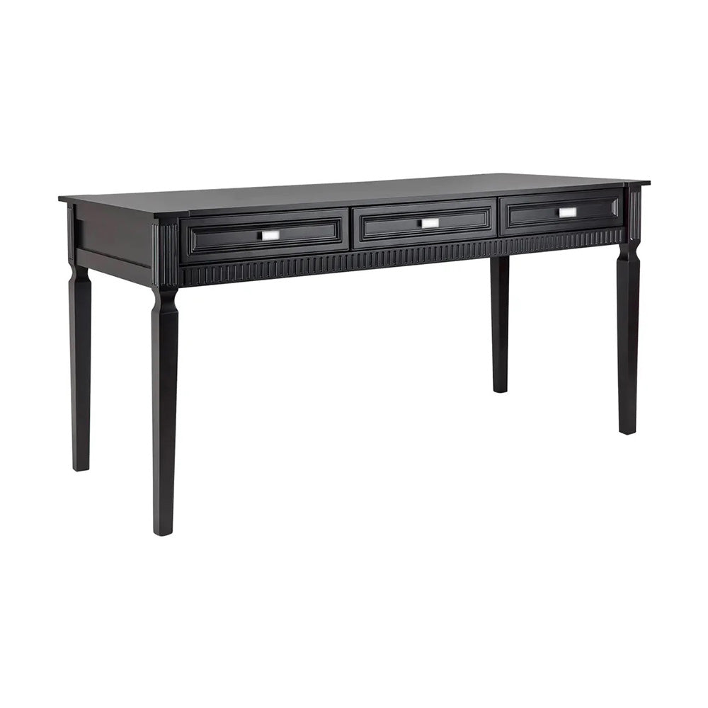 Claremont Large Desk Black |Large Black Wooden Desk