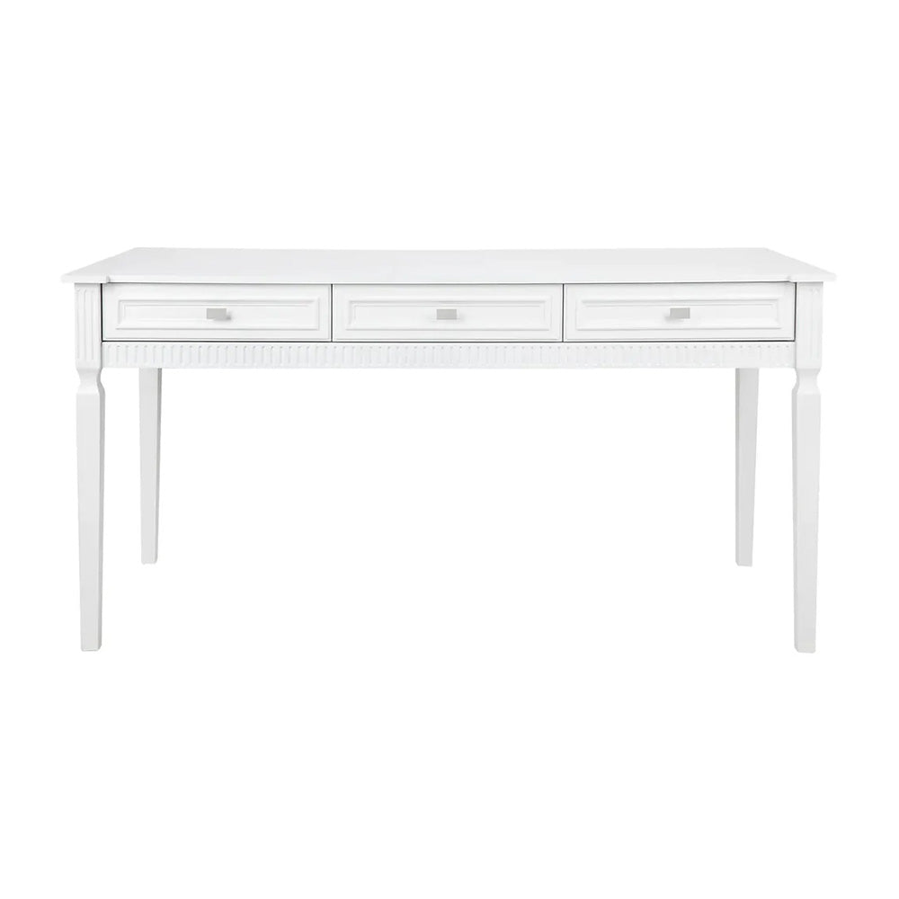 Claremont Large Desk White |Hamptons Style Desk