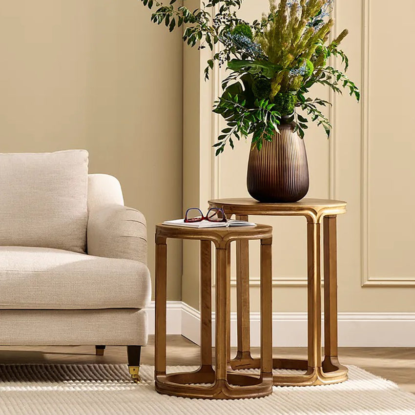 Mia Nesting Side Tables - Walnut