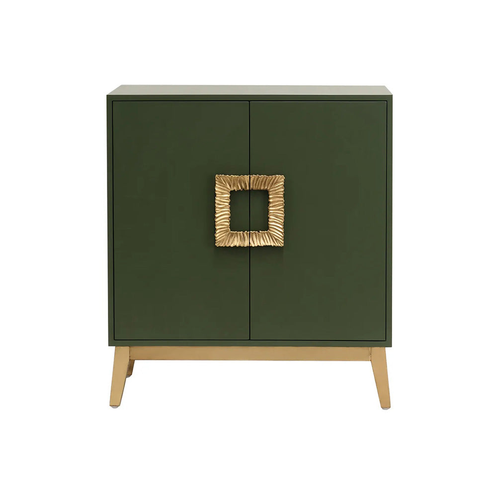 Muse Olive Green and Gold Cabinet