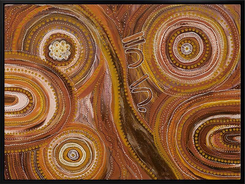 Ngurrbul Dark Aboriginal Wall Art