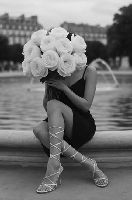 Parisienne Bloom Black & White Wall Art