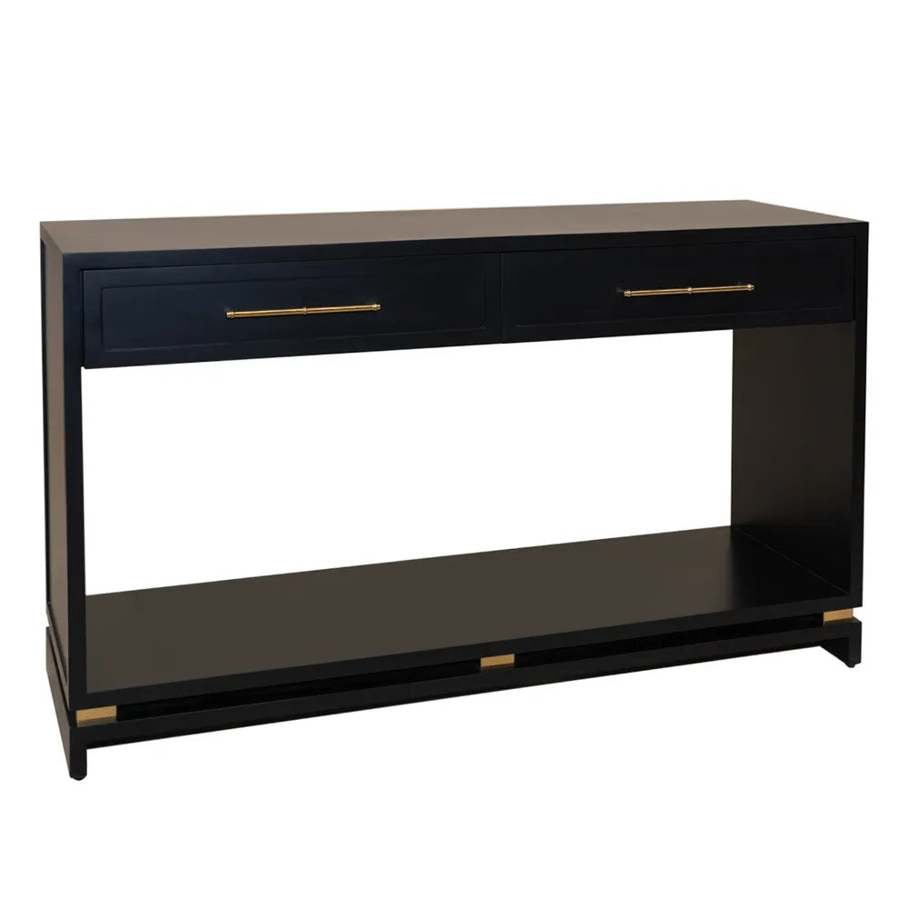 Black and gold console table