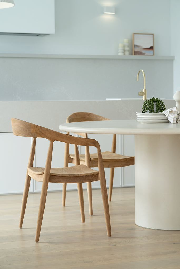 Piato Off-White Dining Table
