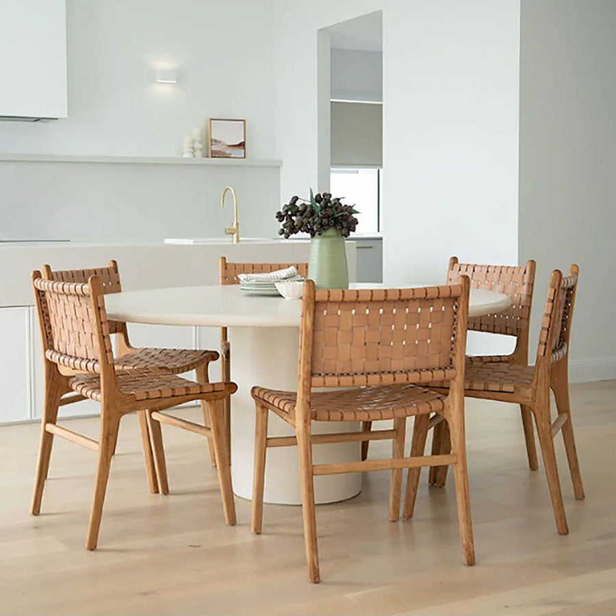 Piato Off-White Dining Table