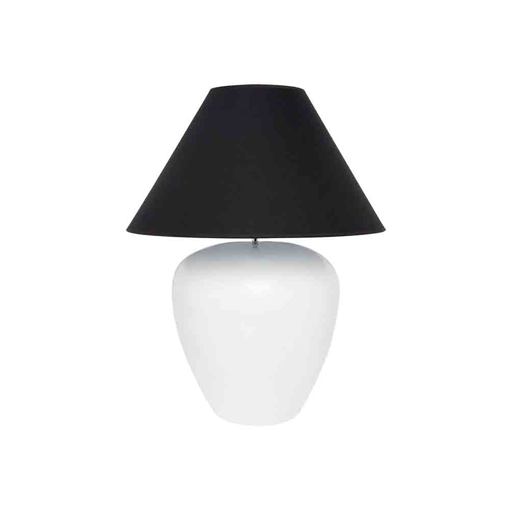 Picasso Table Lamp - White with Black Shade