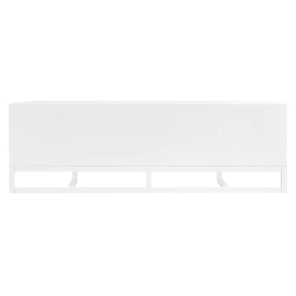 Portofino Curved Entertainment Unit - White