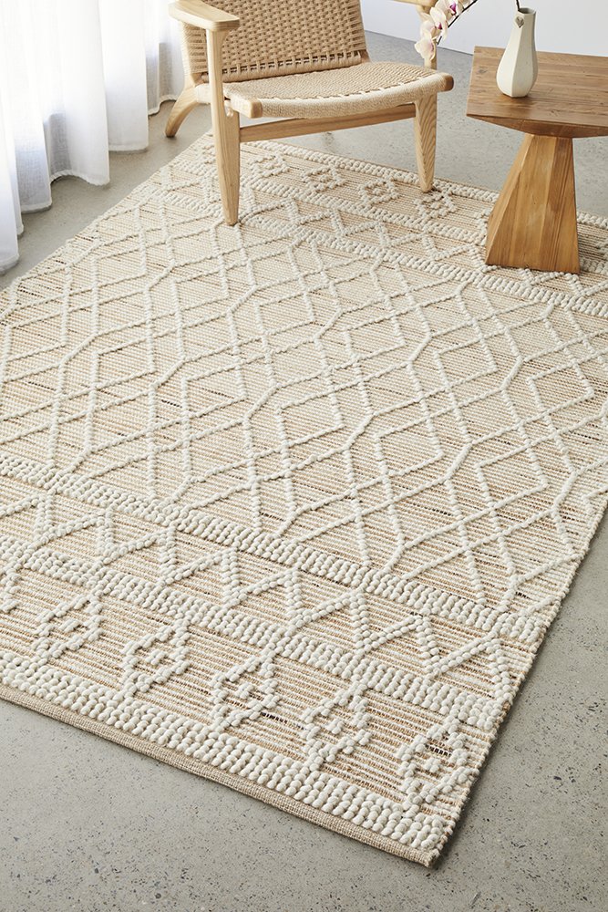 Rug Culture Boho patterned Sahara Xavier Natural Rug