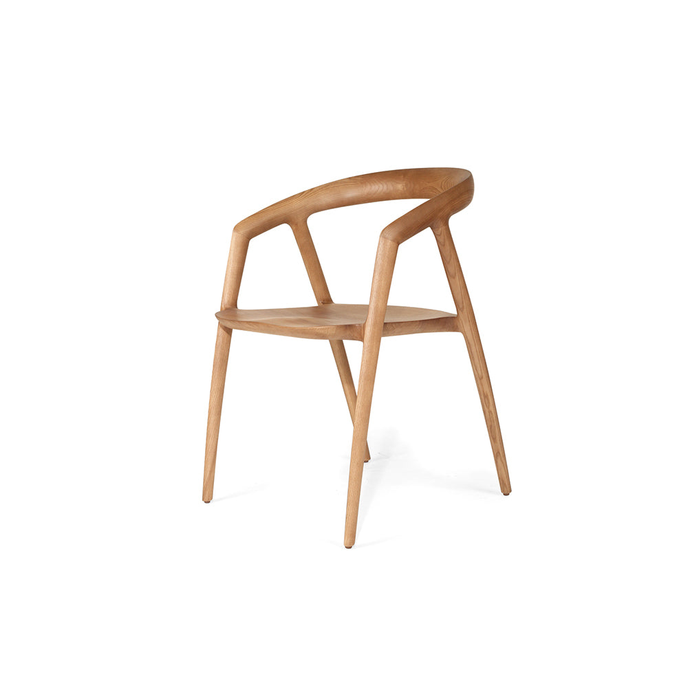 Sabre Wooden Dining Chair - Caramel