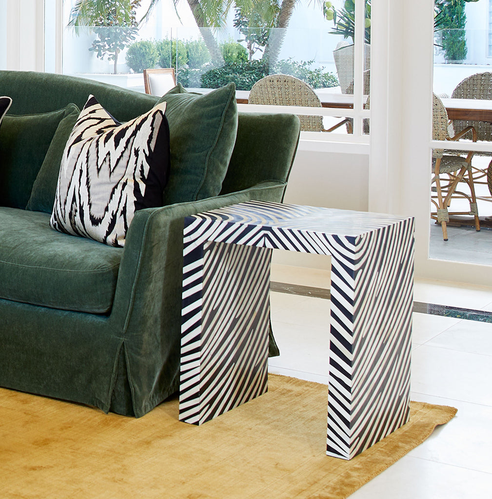 Savannah Bone Inlay Side Table