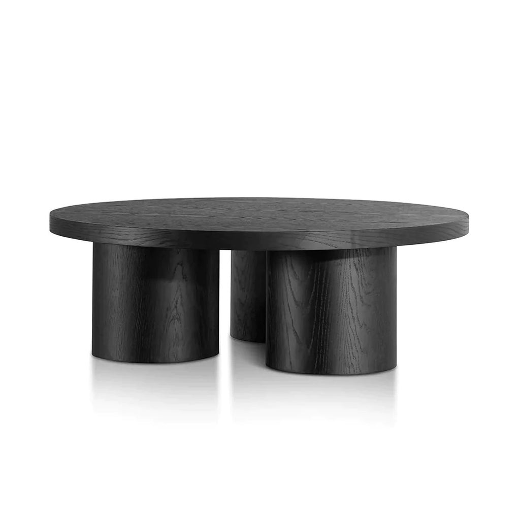 Sienna Round Black Coffee Table