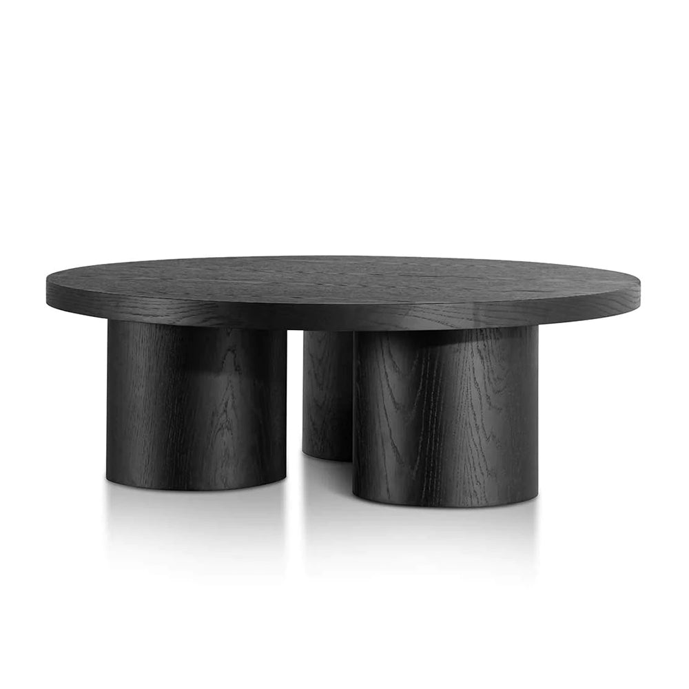 Sienna Round Black Coffee Table