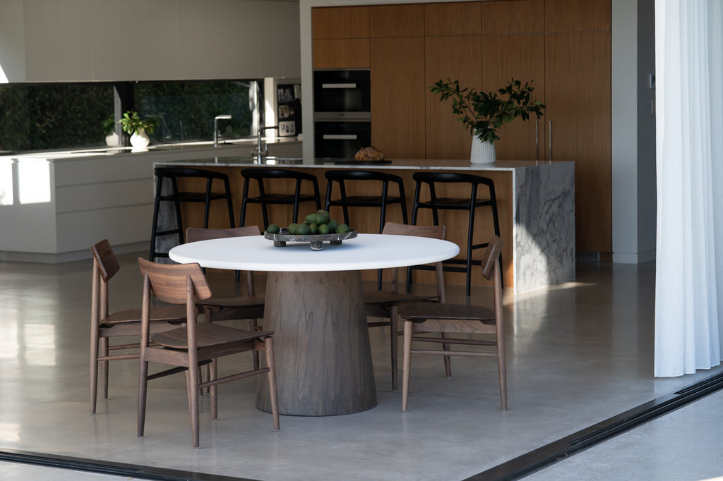 Sonoma Round Dining Table Walnut - 120cm