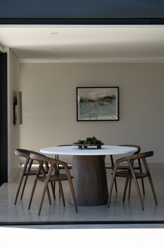 Sonoma Round Dining Table Walnut - 120cm