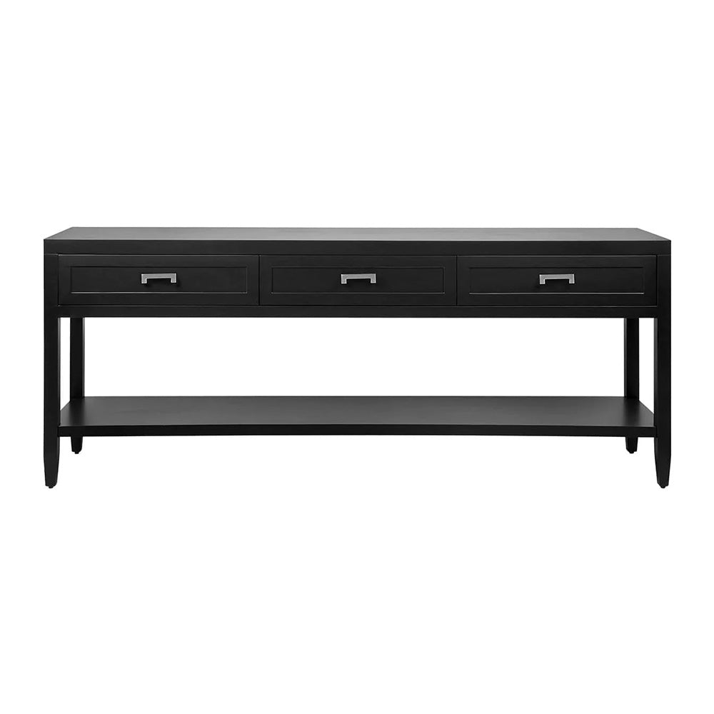 Sorrento Black Console Table | Large Black Console Table