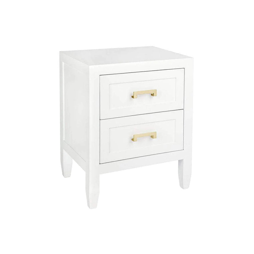 Sorrento Small White bedside Table | Hamptons Style Bedside Table