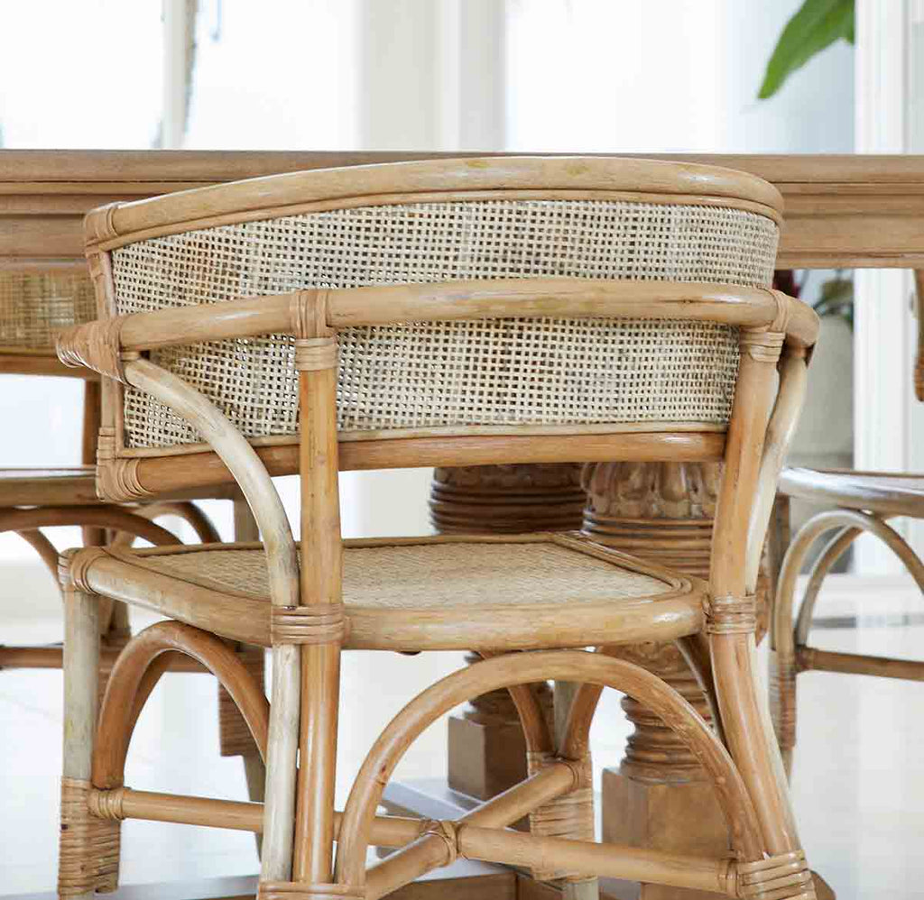 Valencia Rattan Dining Chair - Mud Grey