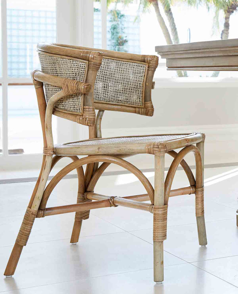 Valencia Rattan Dining Chair - Mud Grey