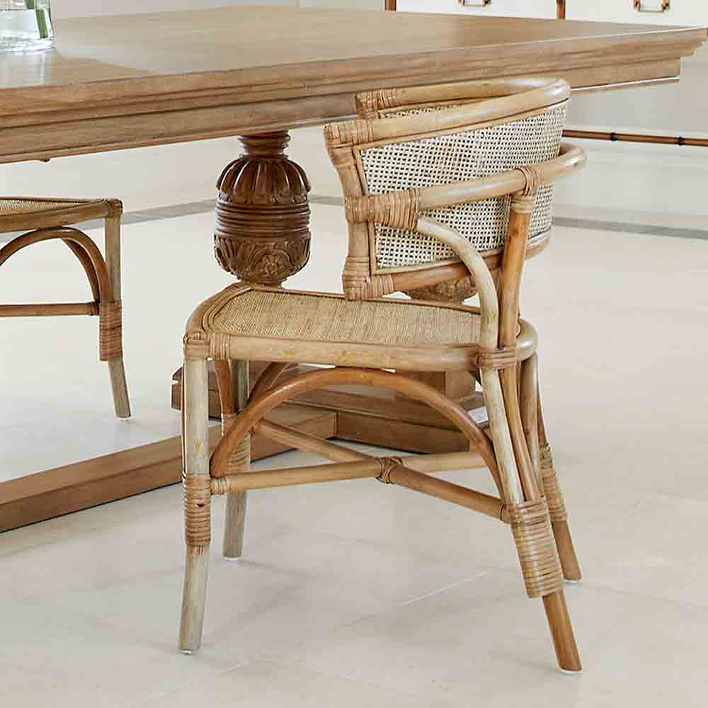 Valencia Rattan Dining Chair - Mud Grey