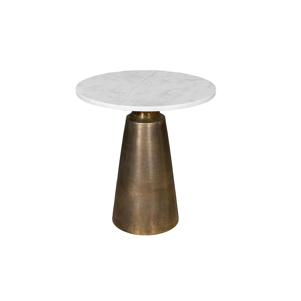 Ziggy Marble Side Table - Gold