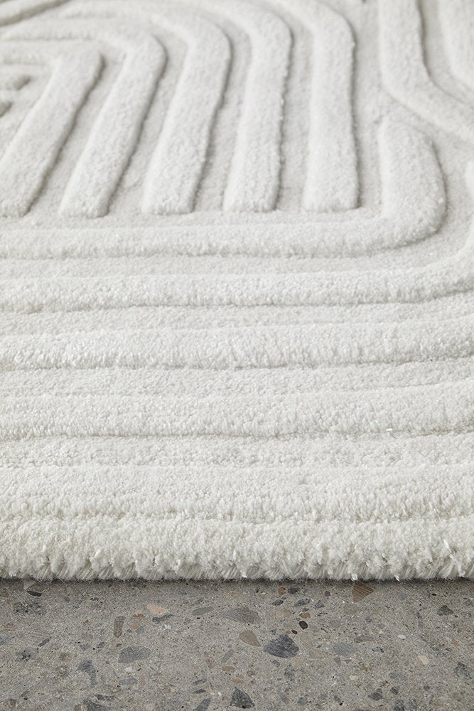 Darren Palmer Zen White Rug – Attica House