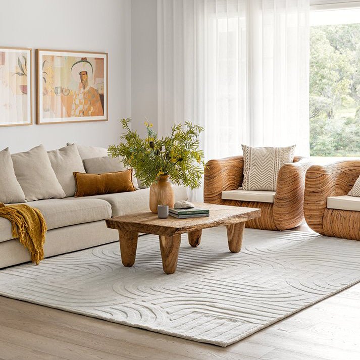 Darren Palmer Zen White Rug – Attica House