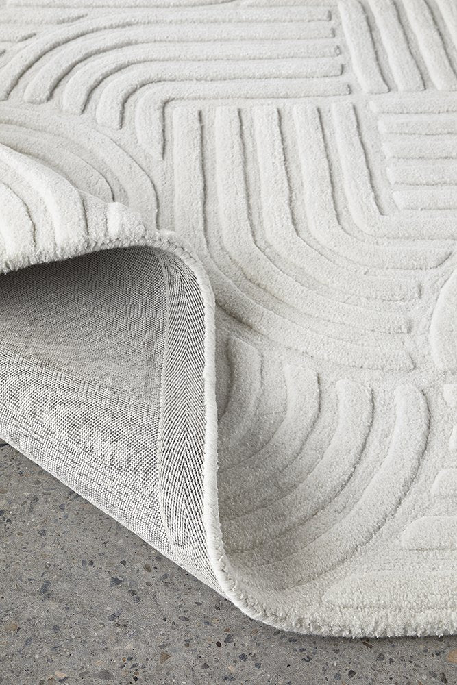 Darren Palmer Zen White Rug – Attica House