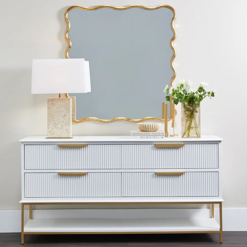 Ripple 4-Drawer Chest - White – Attica House