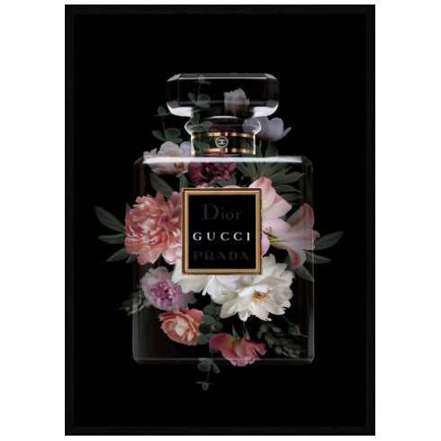 Luxe Bouquet Perfume Gucci Wall Art | Gucci Wall print