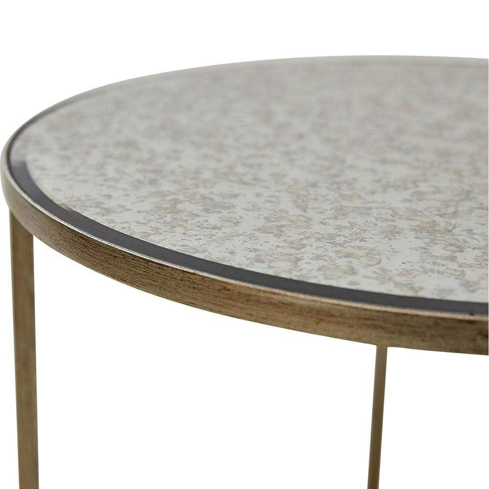 Cocktail Gold Side Table | Antique Gold Side Table 