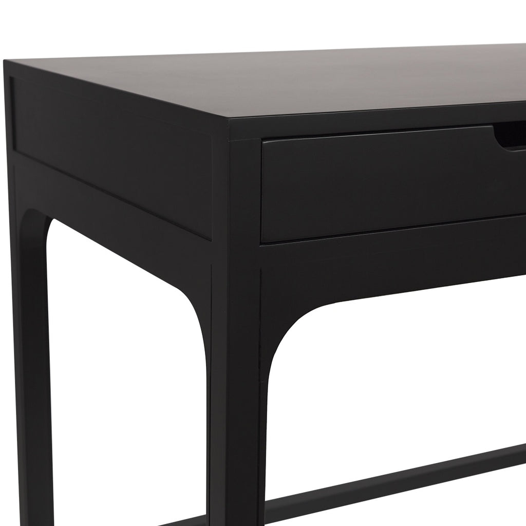 Arco Black Wooden Desk| Attica House Office Desk Black