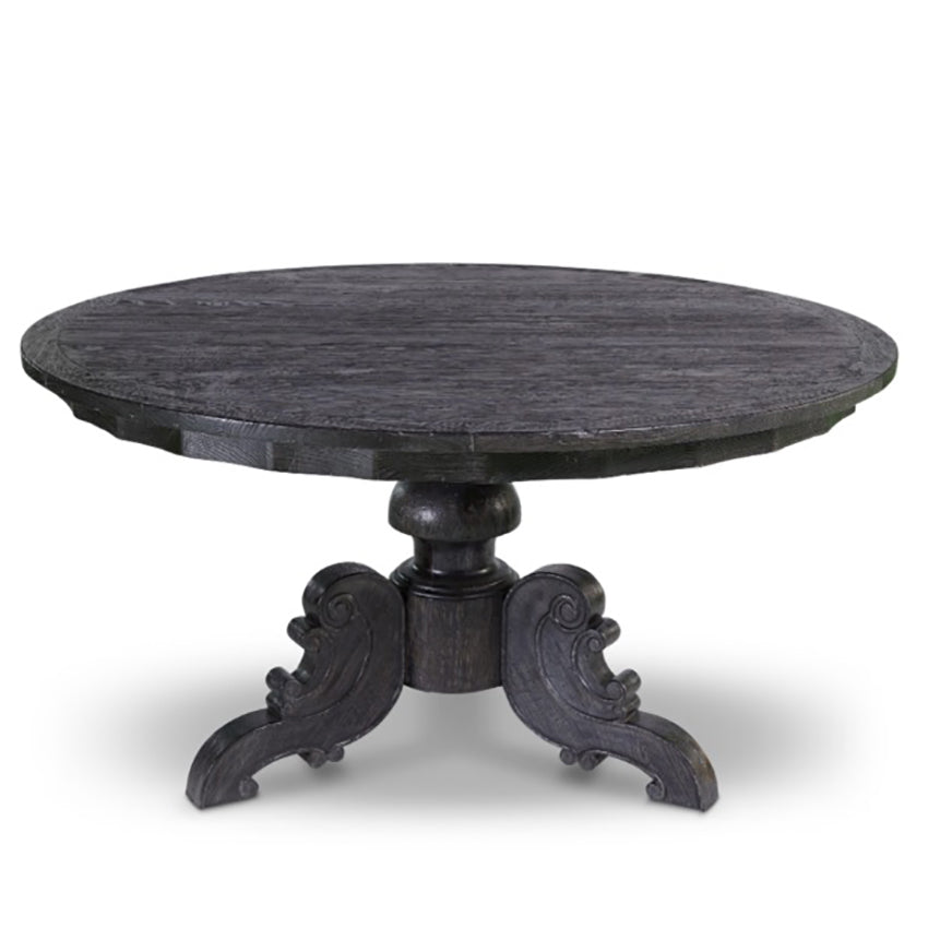 Antigua Round Dining Table - Charcoal