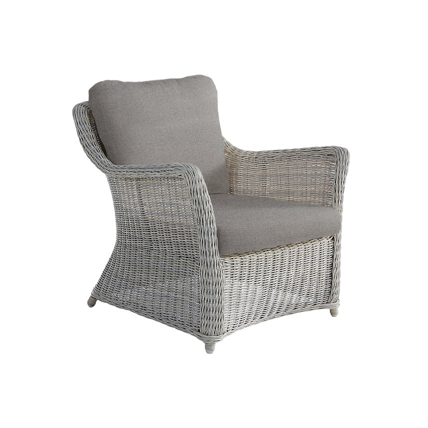 Amalfi Outdoor Lounge Chair - White Grey