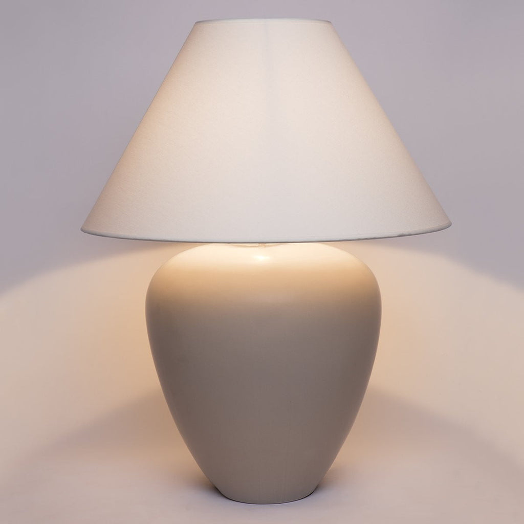 Picasso Table Lamp - Natural with White Shade