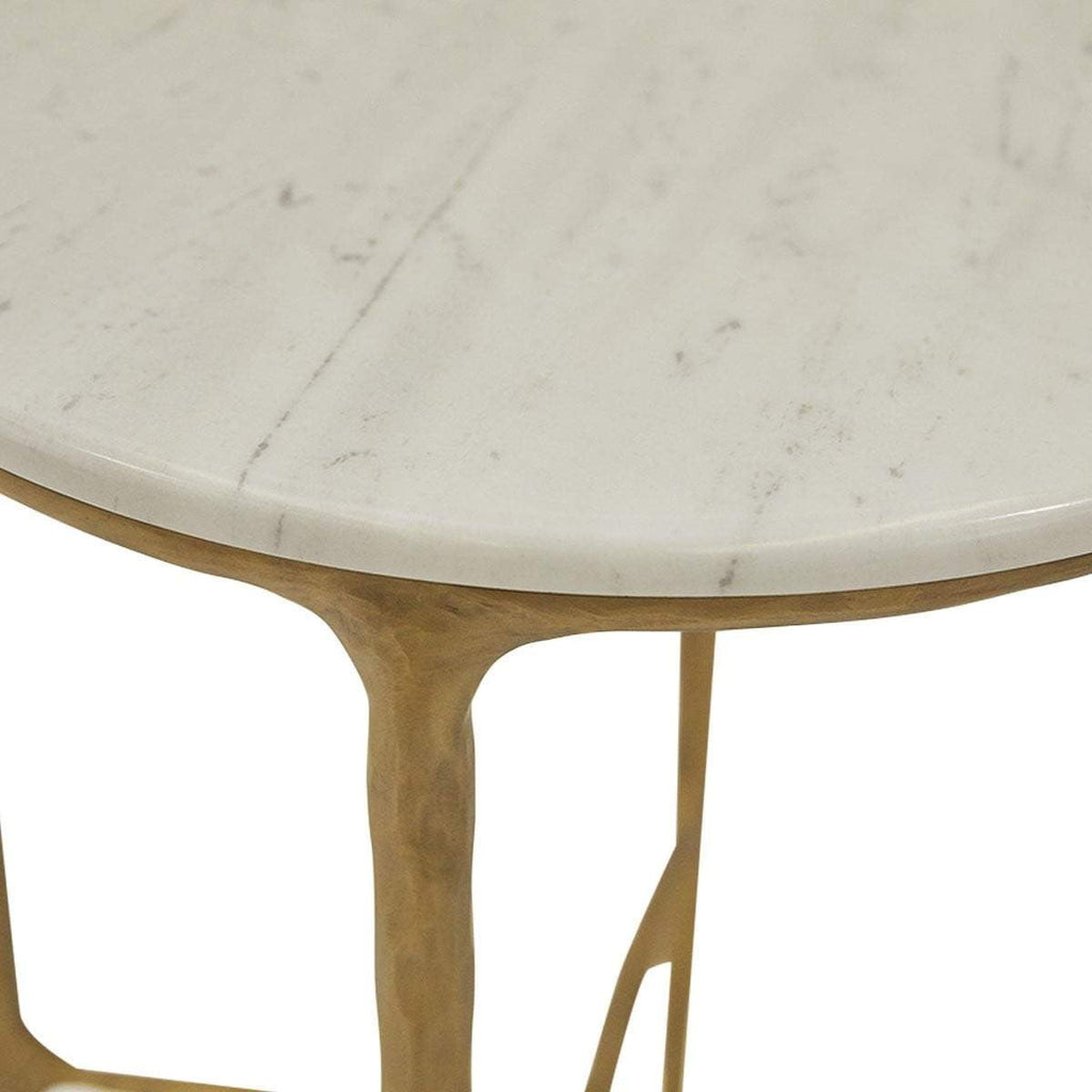 Avalon Marble Side Table Gold