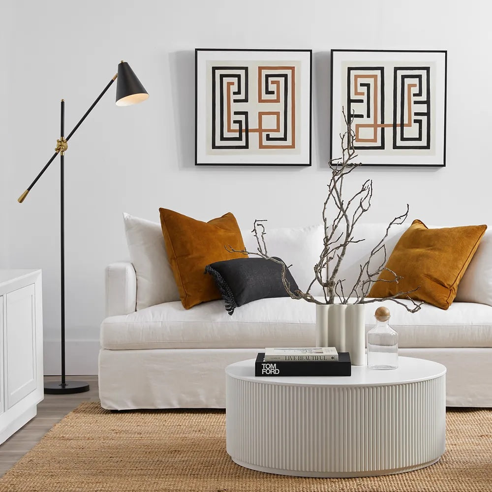 Burleigh Linen Sofa - 3 Seater White