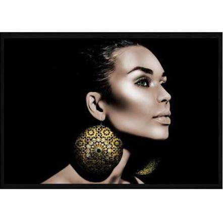 Cleo African Wall Art - Gold