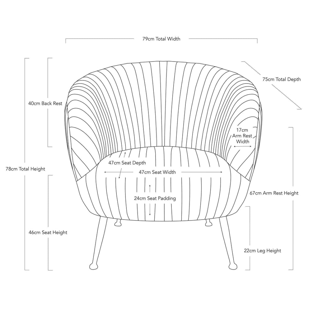 Paris Blush Velvet Armchair | Luxury Furniture Sydney