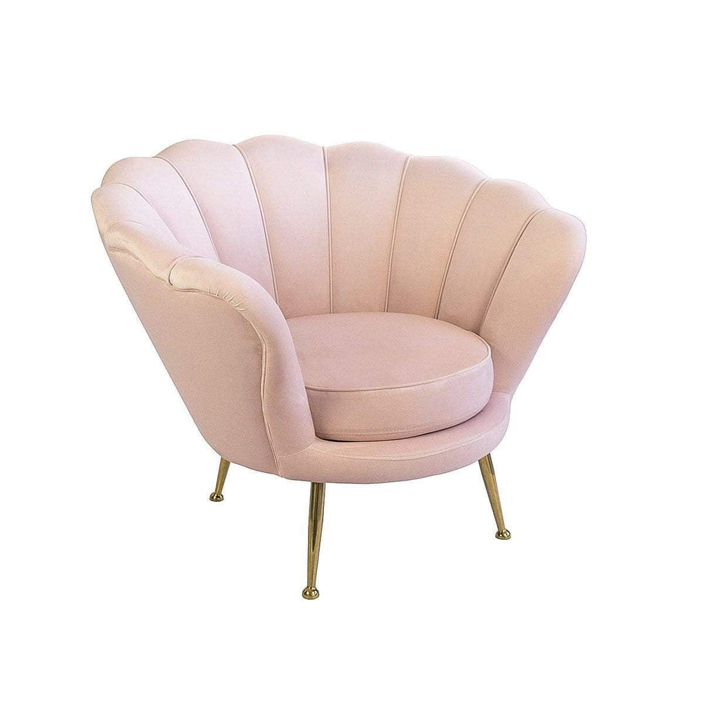 Manhattan Luxury Pink Velvet Armchair