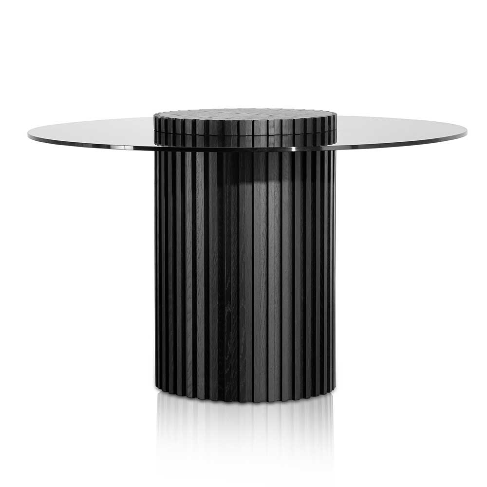 Cannes Black and Gold Dining Table