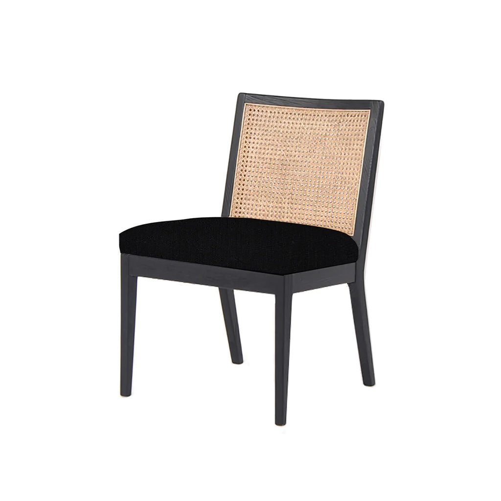 Newport Hamptons Dining Chair - Black Linen