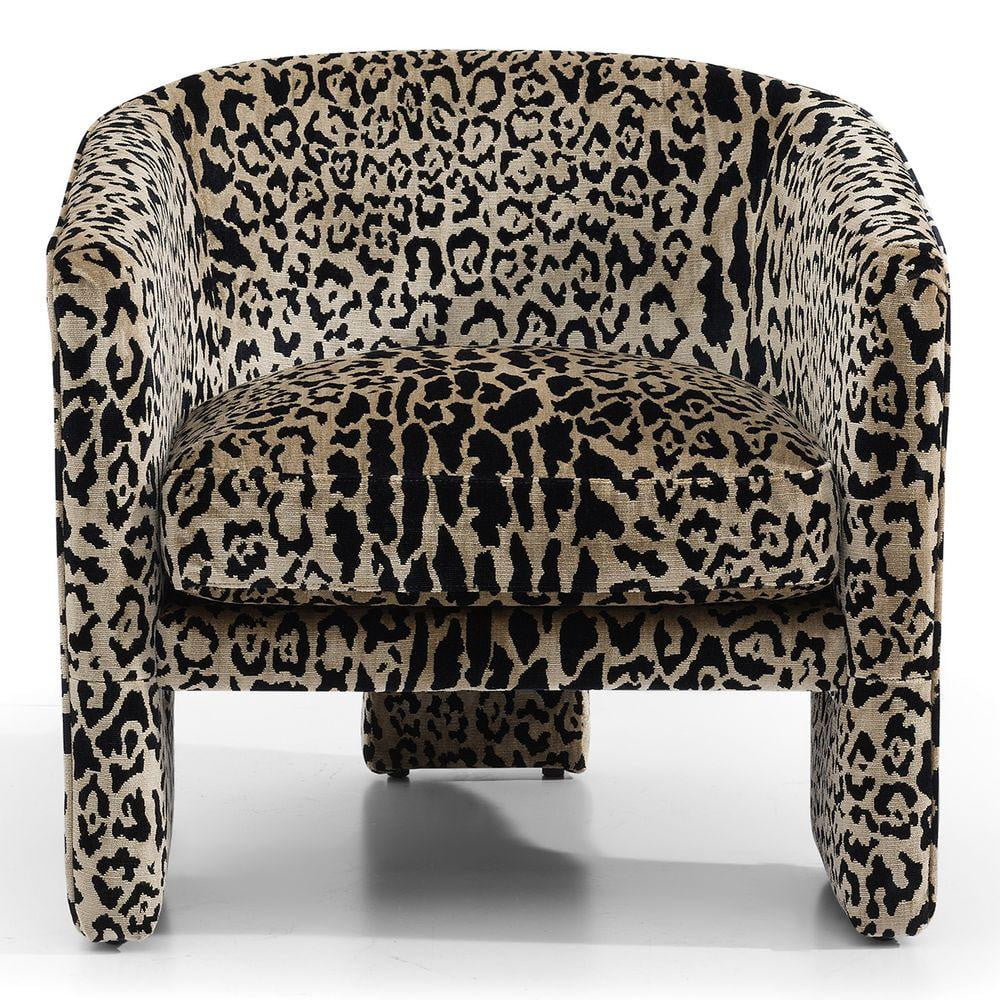 Koko Accent Chair - Leopard Chenille