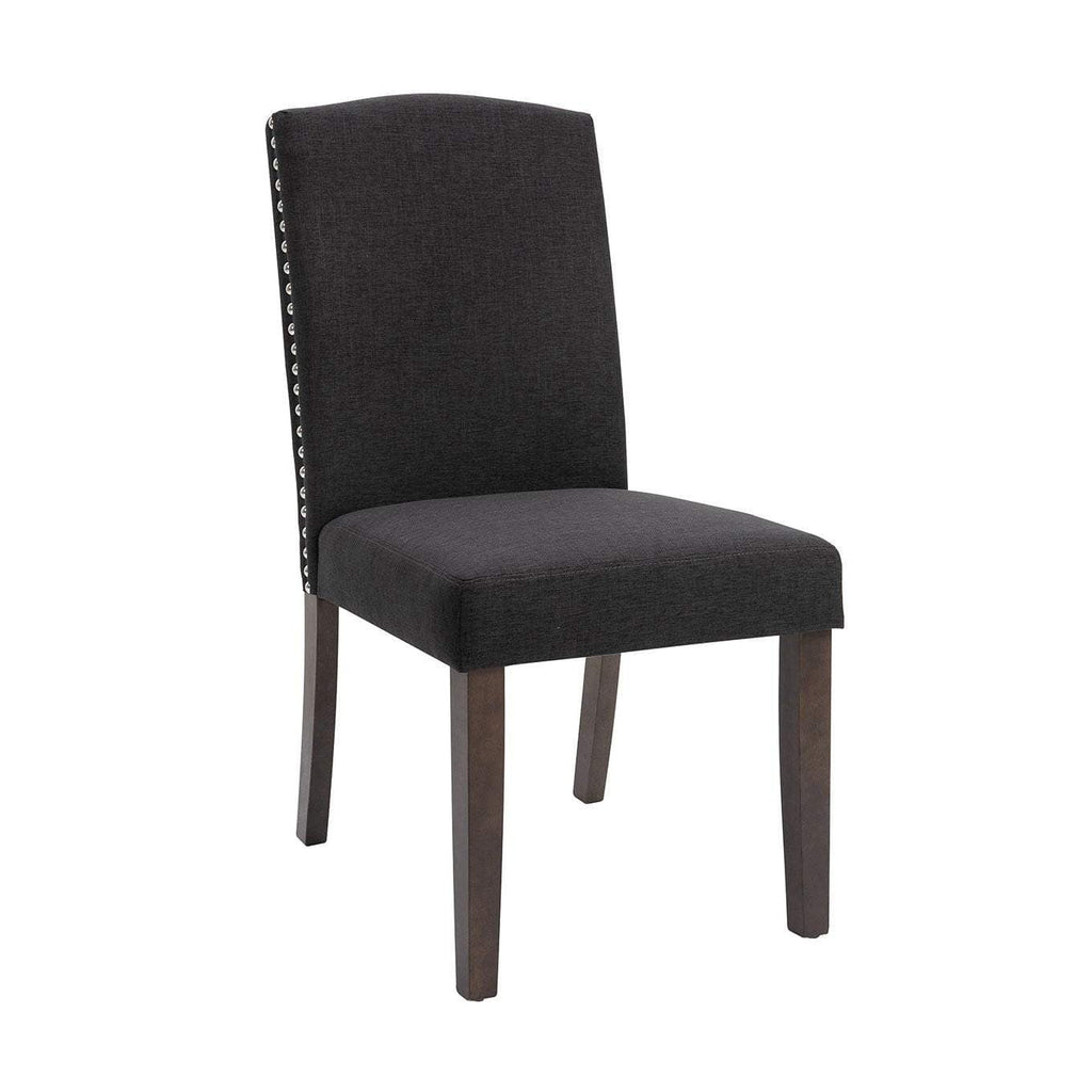 Lethbridge Studded Dining Chair - Charcoal