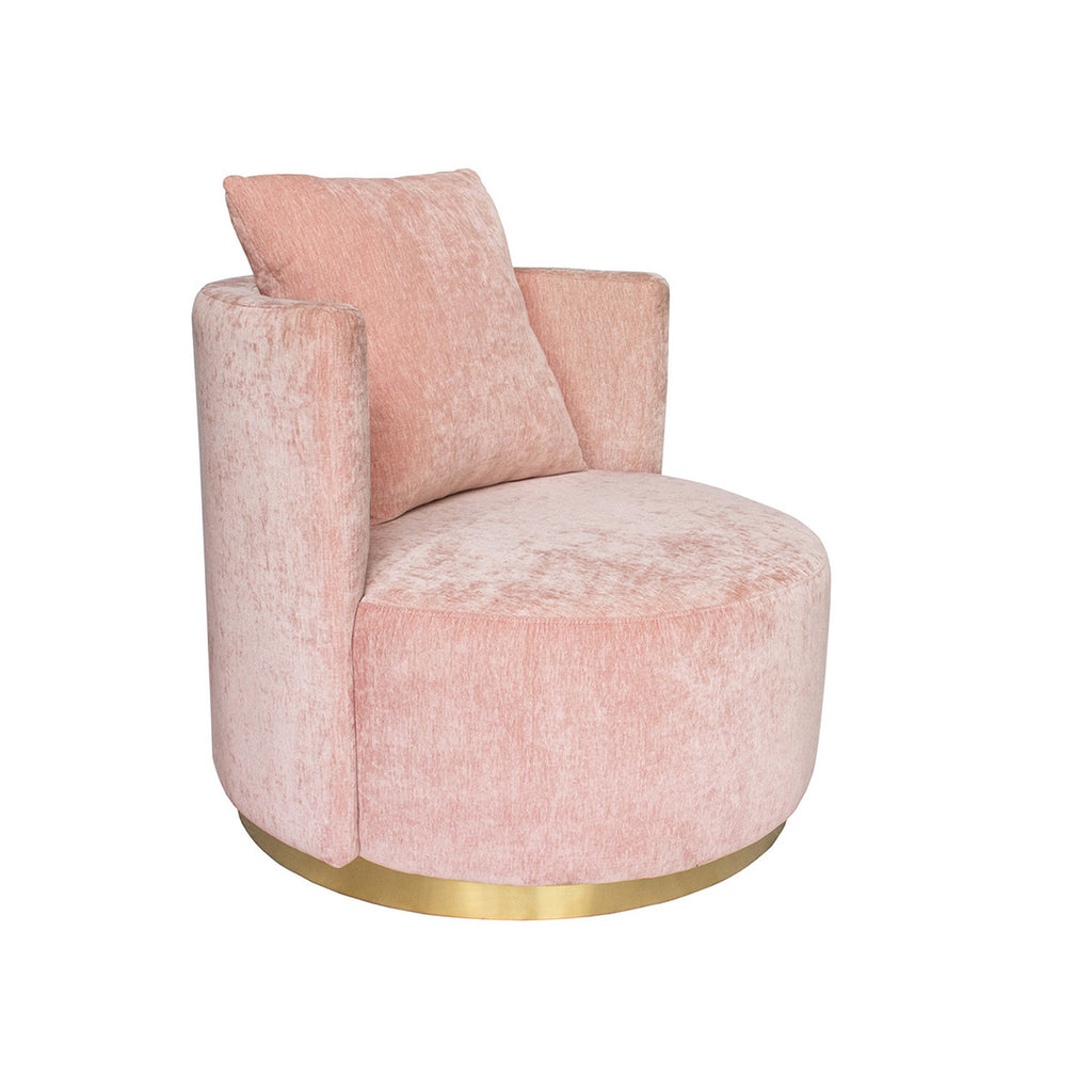 Pink Blush Velvet Luxury Armchair