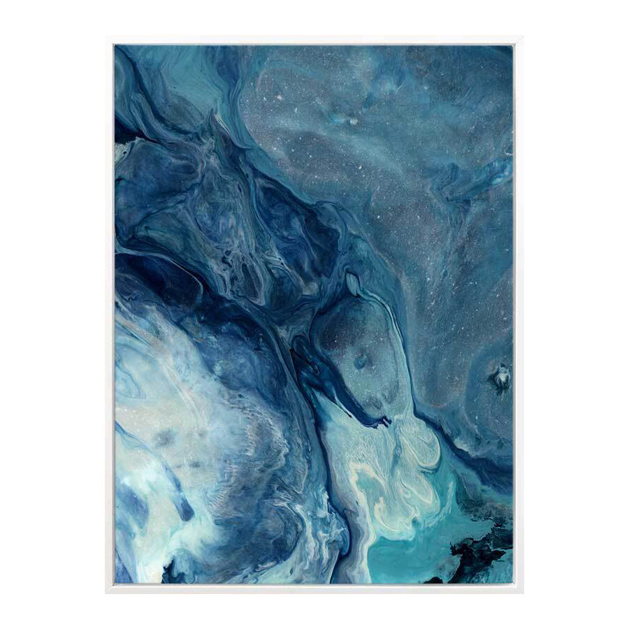 Mysterious Blue 3 Abstract Wall Art Print