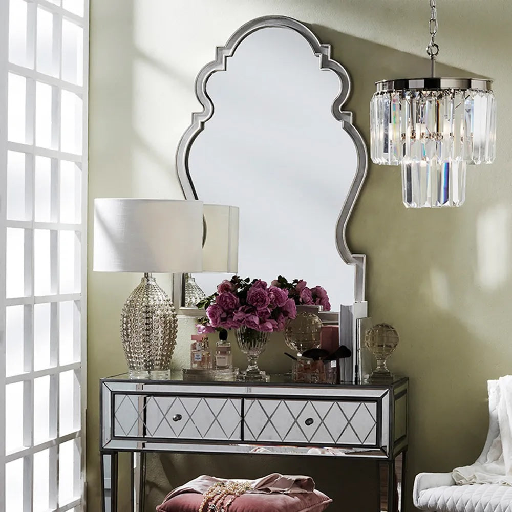 Paloma Antique Silver Wall Mirror | Living Room Mirror